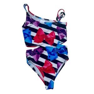 Jojo Siwa Stripe Bow Bathing Suit XS